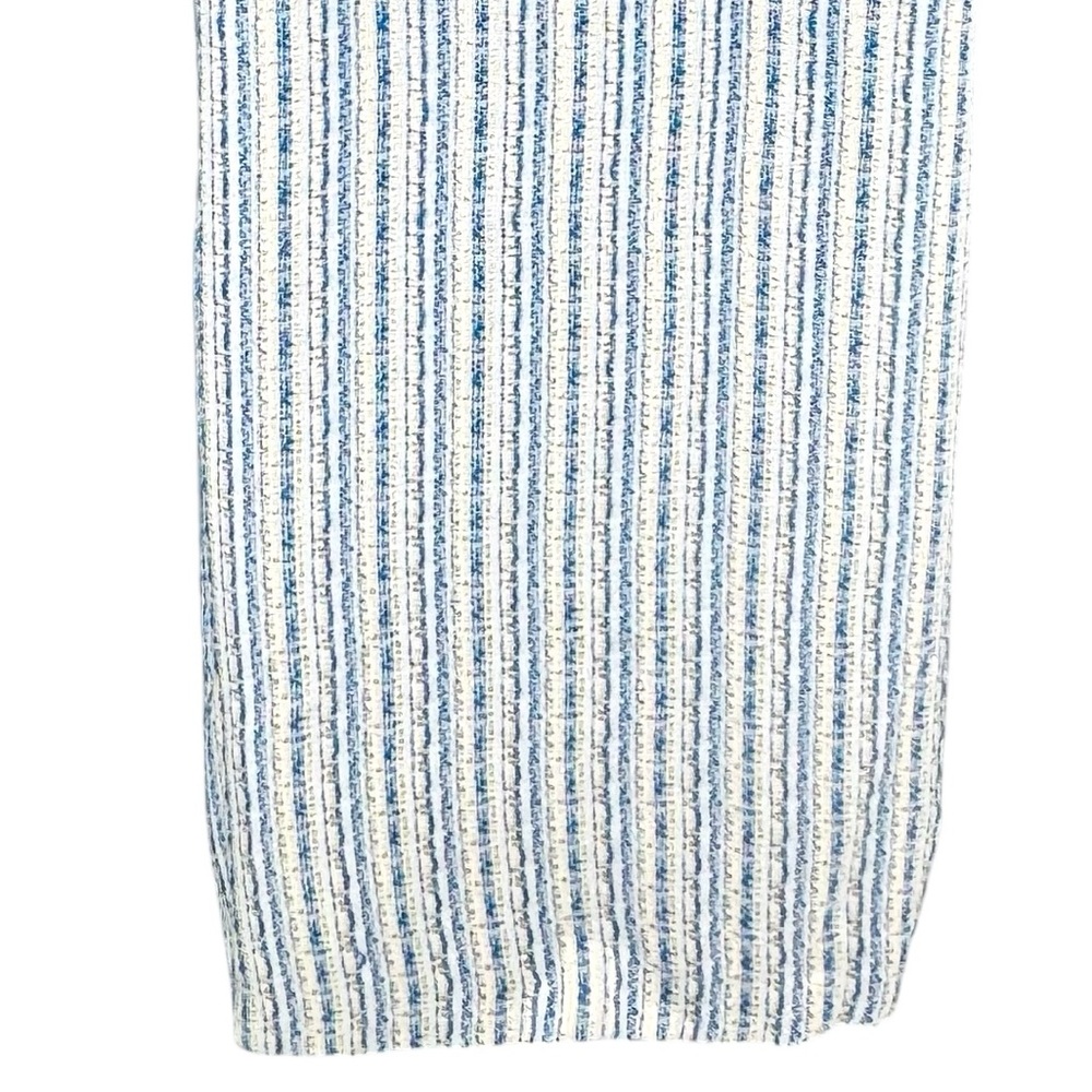 Tuckernuck NEW Ethereal Tweed Bianca Sleeveless Blue Stripe Mini Dress Size S - Picture 10 of 12